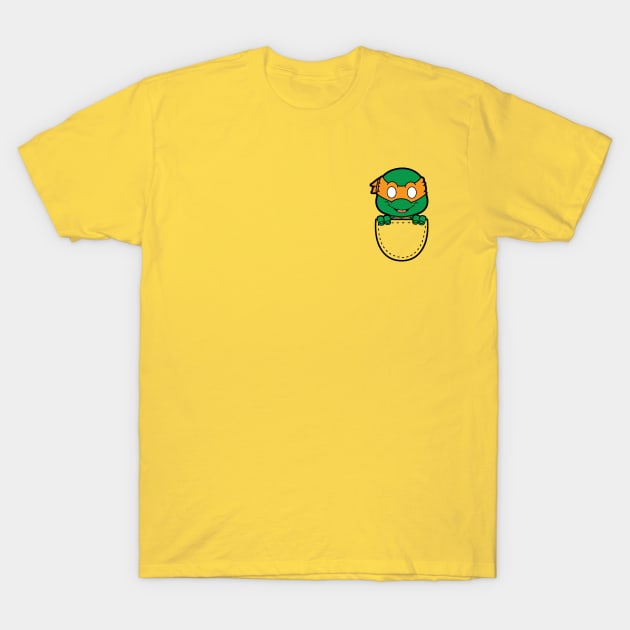 michaelangelo in the pocket T-Shirt by liora natalia